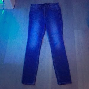 Blue high-rise Hollister jeans